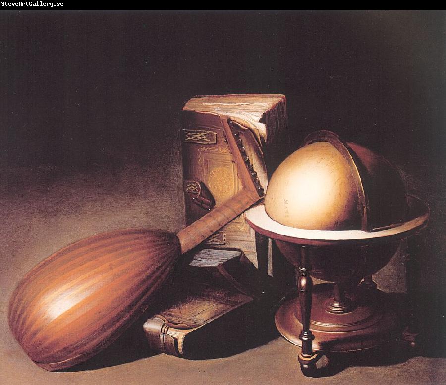 Dosso Dossi Still Life with Globe, Lute and Books